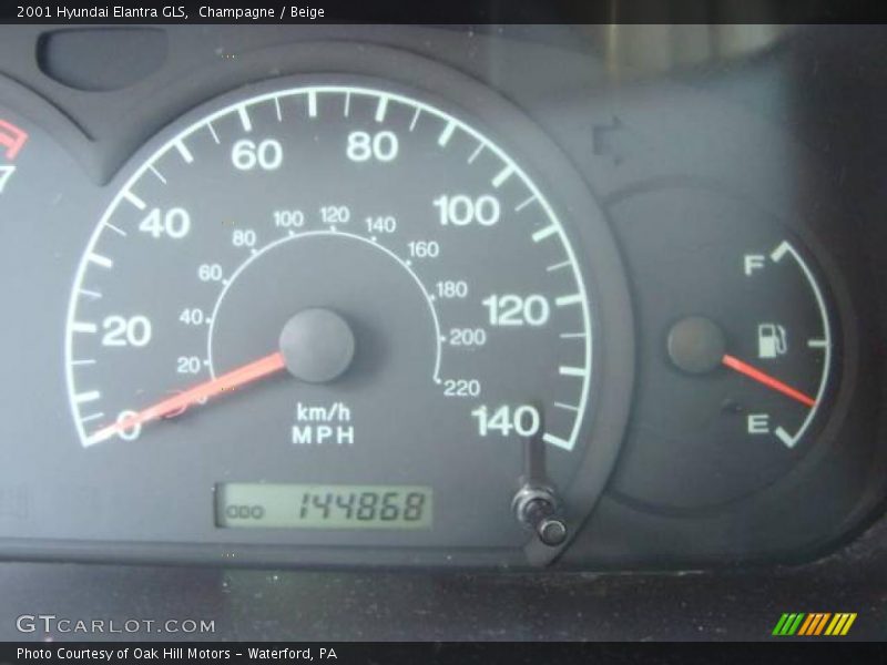 Champagne / Beige 2001 Hyundai Elantra GLS