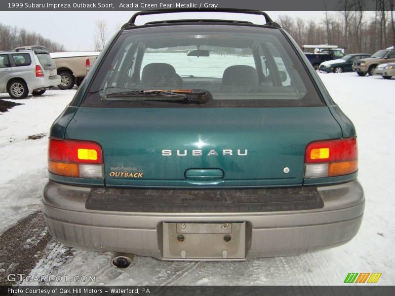 Acadia Green Pearl Metallic / Gray 1999 Subaru Impreza Outback Sport