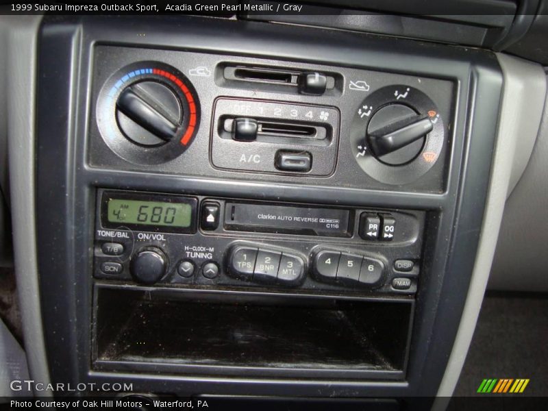 Acadia Green Pearl Metallic / Gray 1999 Subaru Impreza Outback Sport