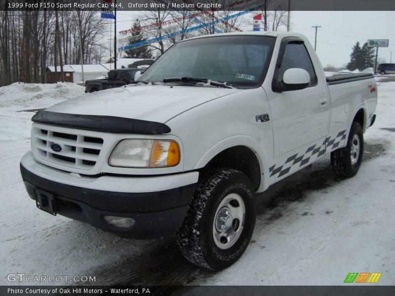 Oxford White / Medium Graphite 1999 Ford F150 Sport Regular Cab 4x4