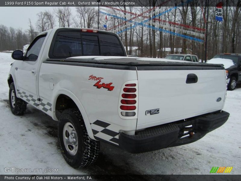Oxford White / Medium Graphite 1999 Ford F150 Sport Regular Cab 4x4