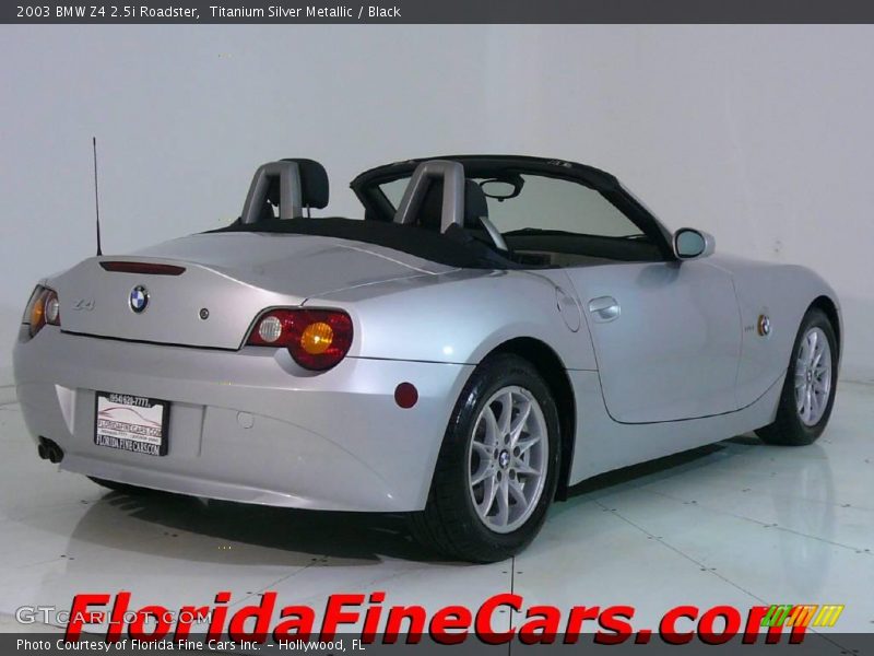 Titanium Silver Metallic / Black 2003 BMW Z4 2.5i Roadster