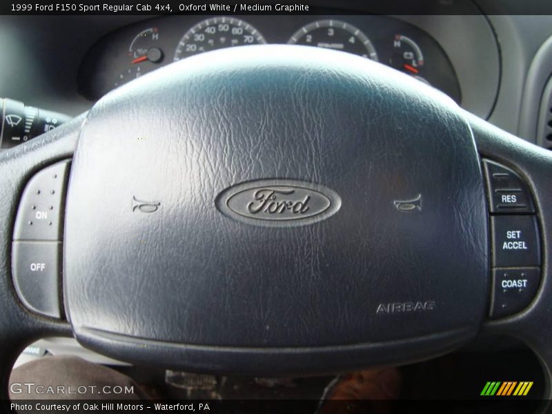 Oxford White / Medium Graphite 1999 Ford F150 Sport Regular Cab 4x4
