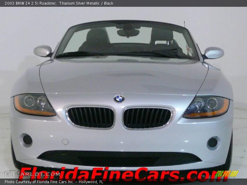 Titanium Silver Metallic / Black 2003 BMW Z4 2.5i Roadster
