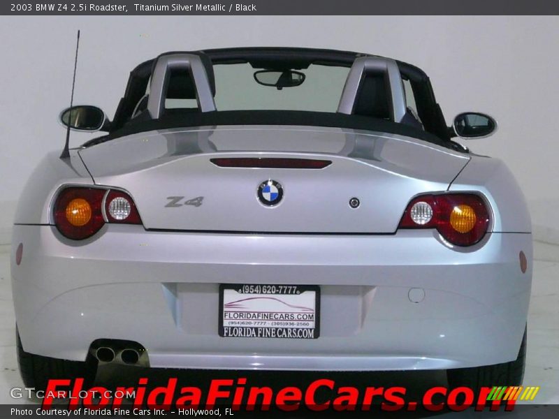Titanium Silver Metallic / Black 2003 BMW Z4 2.5i Roadster