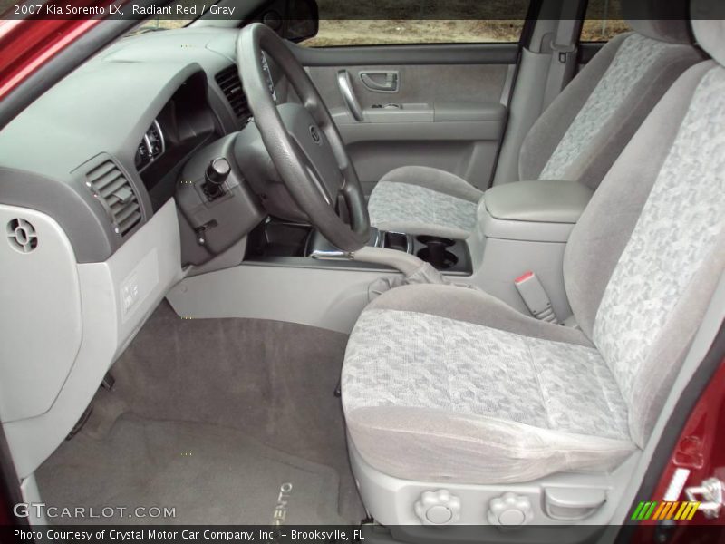 Radiant Red / Gray 2007 Kia Sorento LX