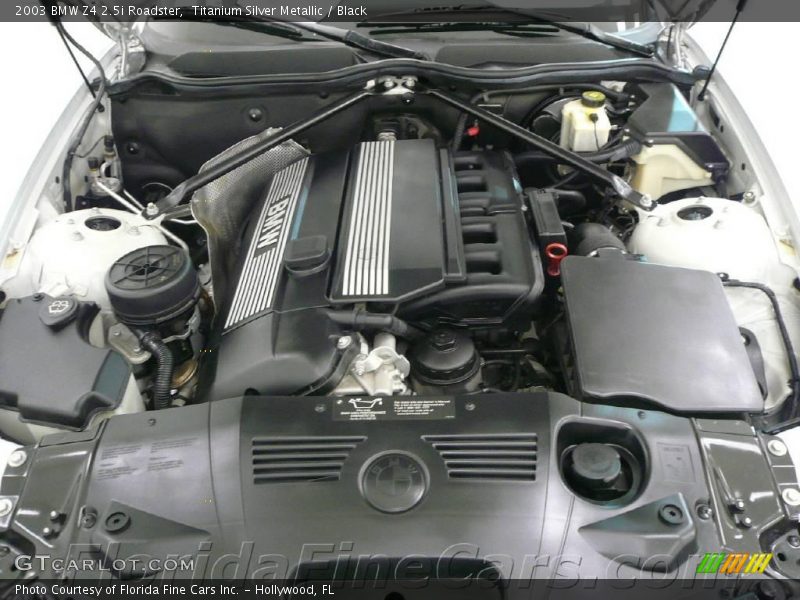 Titanium Silver Metallic / Black 2003 BMW Z4 2.5i Roadster