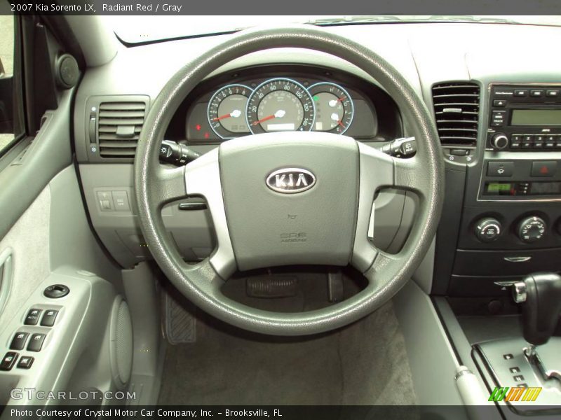 Radiant Red / Gray 2007 Kia Sorento LX