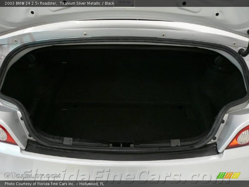 Titanium Silver Metallic / Black 2003 BMW Z4 2.5i Roadster