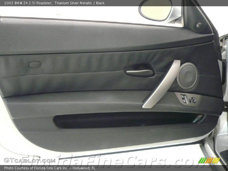 Titanium Silver Metallic / Black 2003 BMW Z4 2.5i Roadster