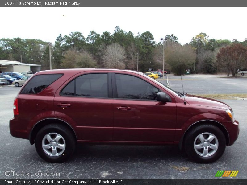 Radiant Red / Gray 2007 Kia Sorento LX