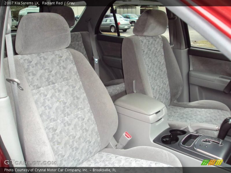 Radiant Red / Gray 2007 Kia Sorento LX