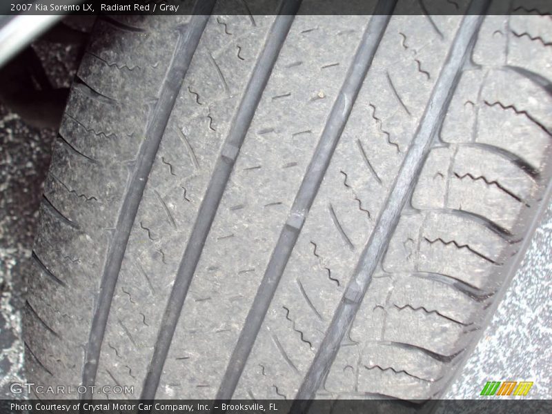 Radiant Red / Gray 2007 Kia Sorento LX