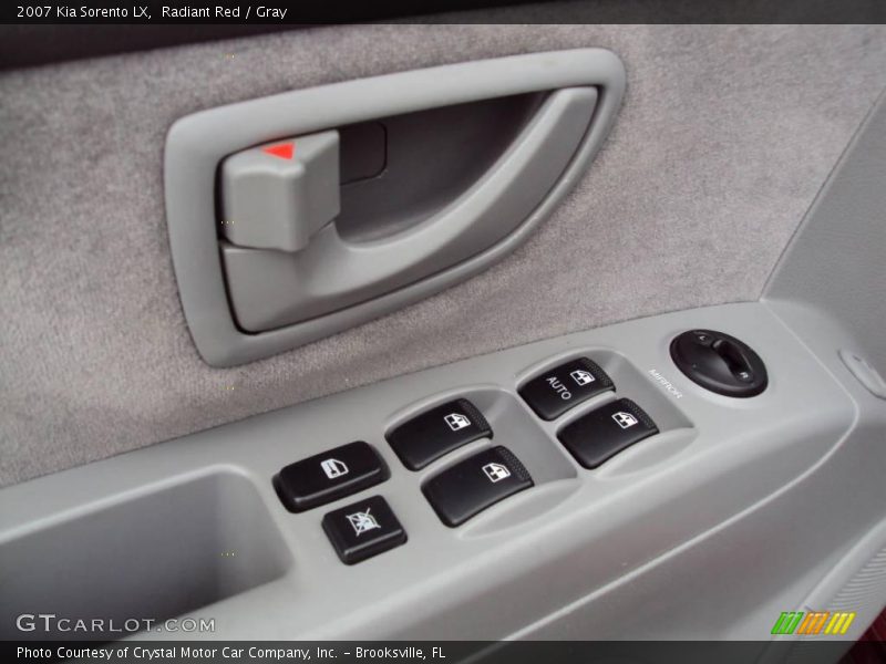 Radiant Red / Gray 2007 Kia Sorento LX