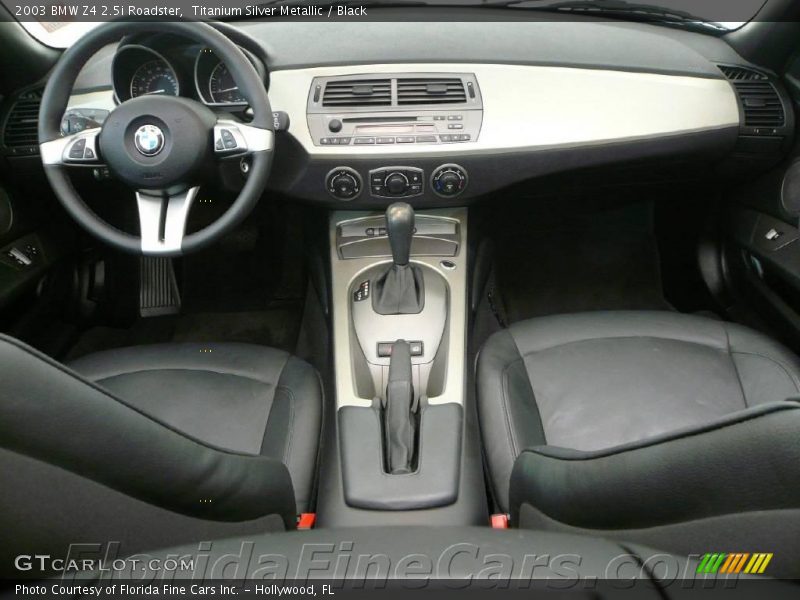 Titanium Silver Metallic / Black 2003 BMW Z4 2.5i Roadster