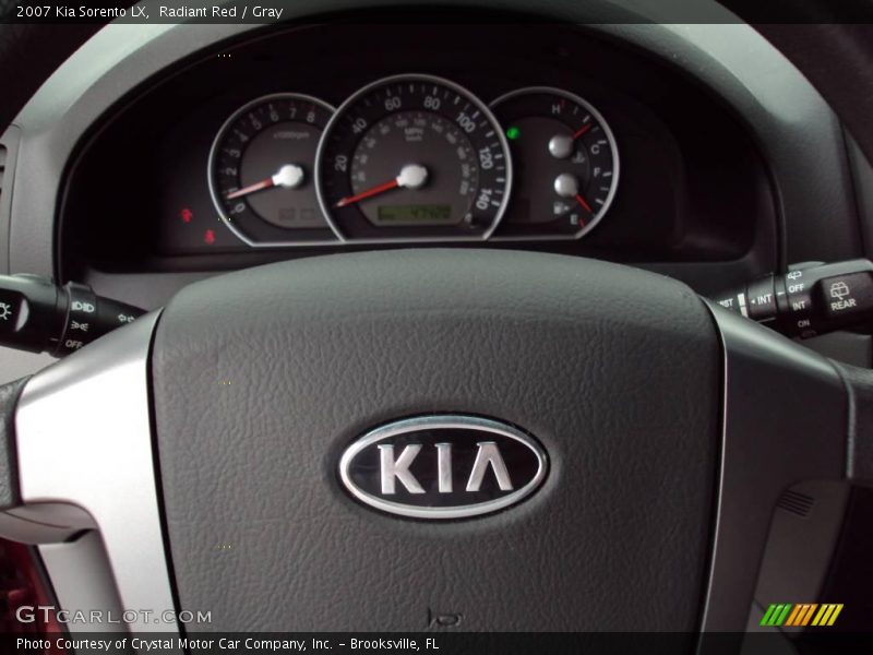 Radiant Red / Gray 2007 Kia Sorento LX