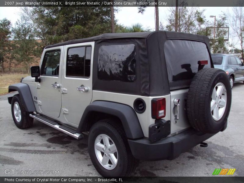 Bright Silver Metallic / Dark Slate Gray/Medium Slate Gray 2007 Jeep Wrangler Unlimited X