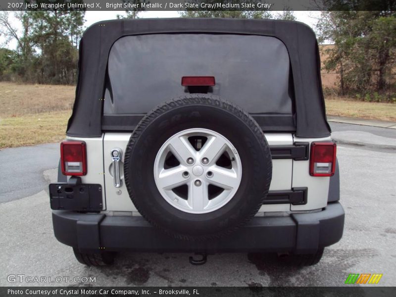 Bright Silver Metallic / Dark Slate Gray/Medium Slate Gray 2007 Jeep Wrangler Unlimited X