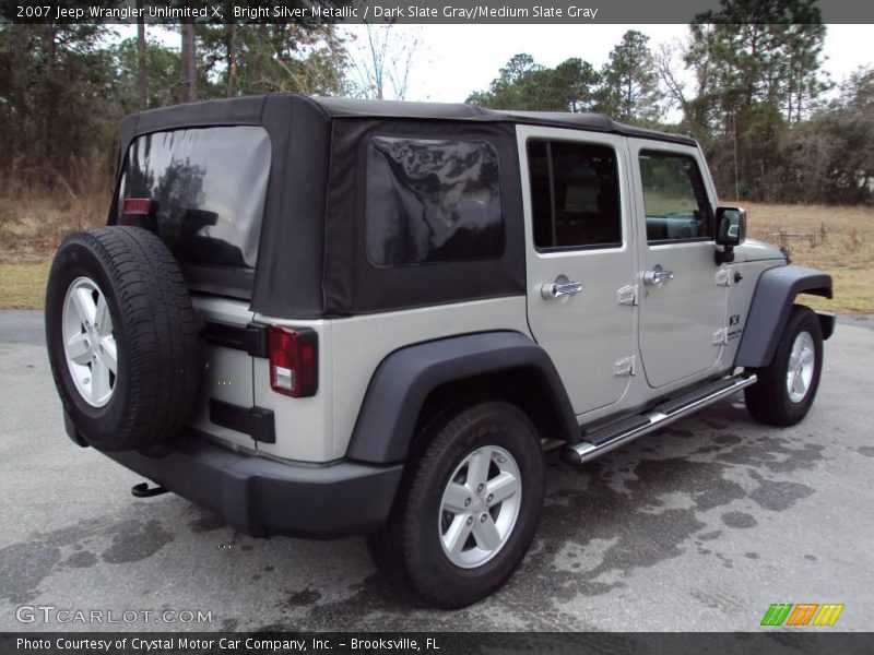 Bright Silver Metallic / Dark Slate Gray/Medium Slate Gray 2007 Jeep Wrangler Unlimited X