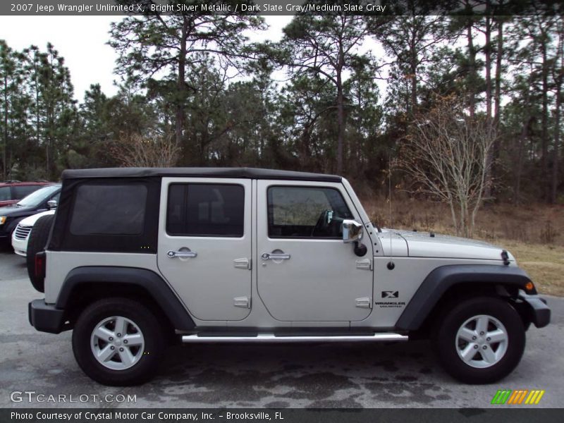 Bright Silver Metallic / Dark Slate Gray/Medium Slate Gray 2007 Jeep Wrangler Unlimited X