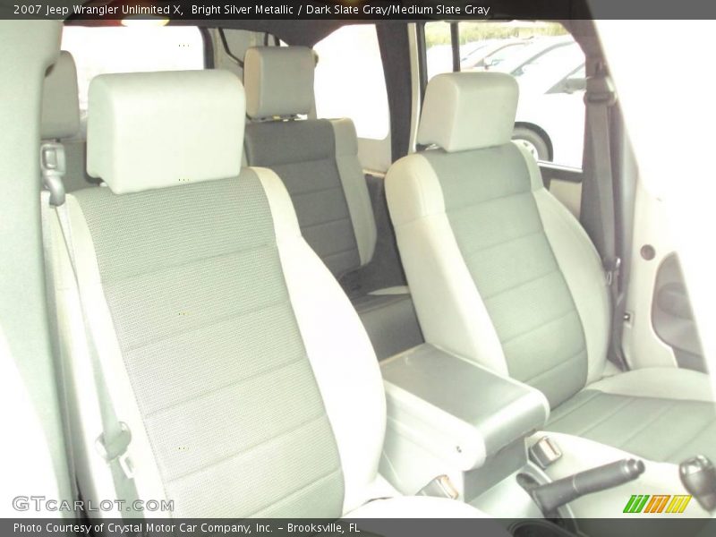 Bright Silver Metallic / Dark Slate Gray/Medium Slate Gray 2007 Jeep Wrangler Unlimited X