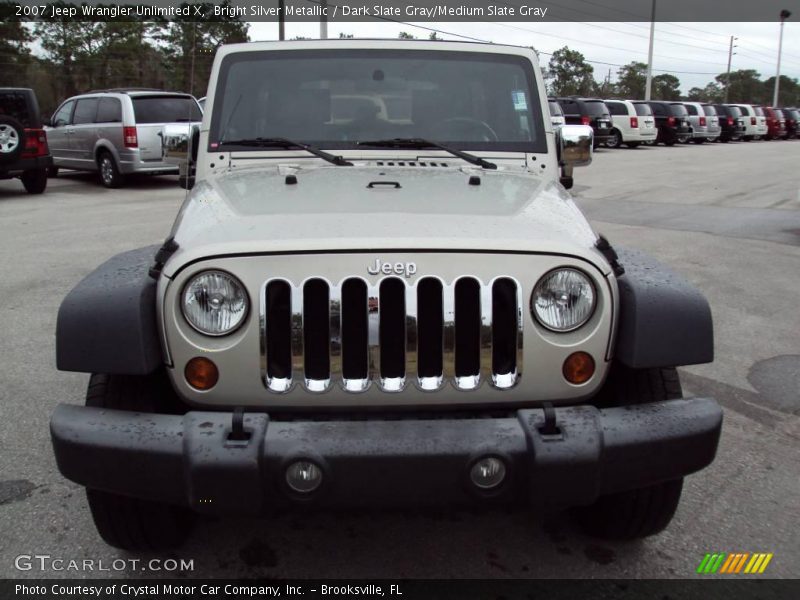 Bright Silver Metallic / Dark Slate Gray/Medium Slate Gray 2007 Jeep Wrangler Unlimited X