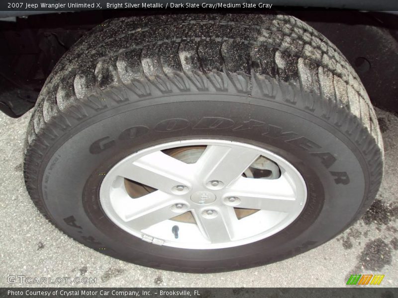Bright Silver Metallic / Dark Slate Gray/Medium Slate Gray 2007 Jeep Wrangler Unlimited X