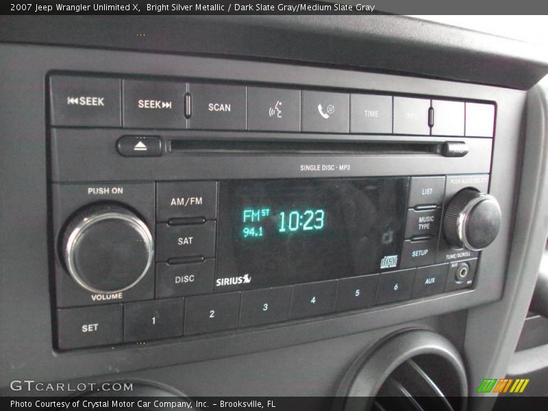 Bright Silver Metallic / Dark Slate Gray/Medium Slate Gray 2007 Jeep Wrangler Unlimited X