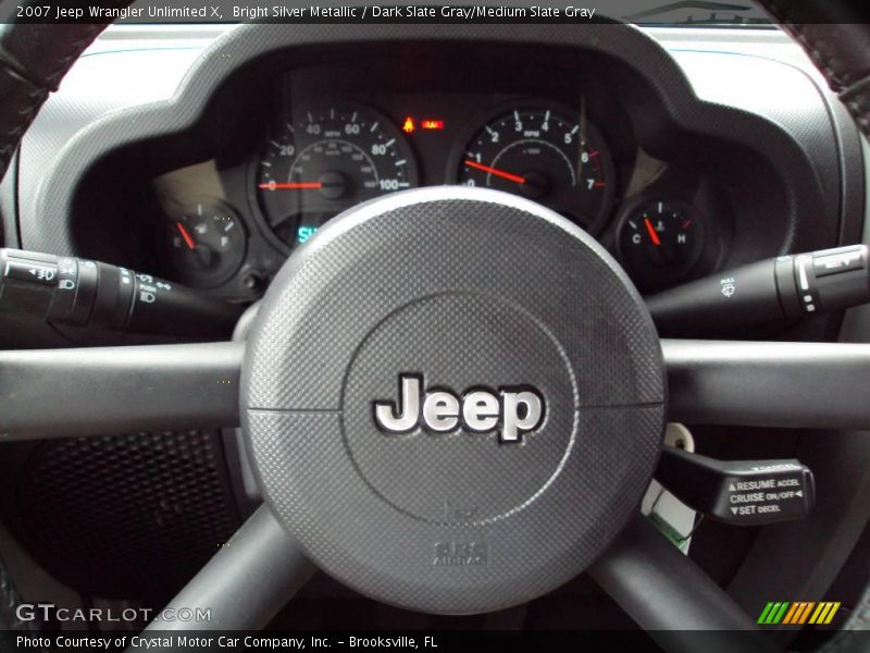 Bright Silver Metallic / Dark Slate Gray/Medium Slate Gray 2007 Jeep Wrangler Unlimited X