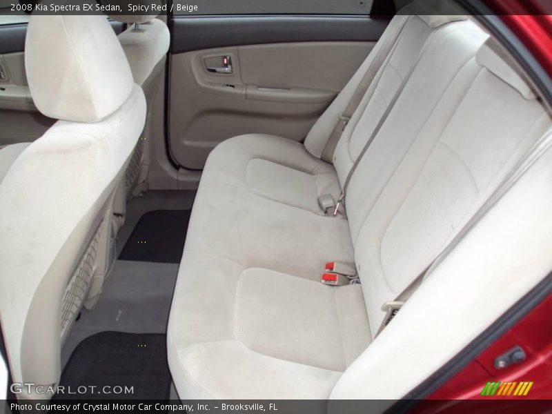 Spicy Red / Beige 2008 Kia Spectra EX Sedan
