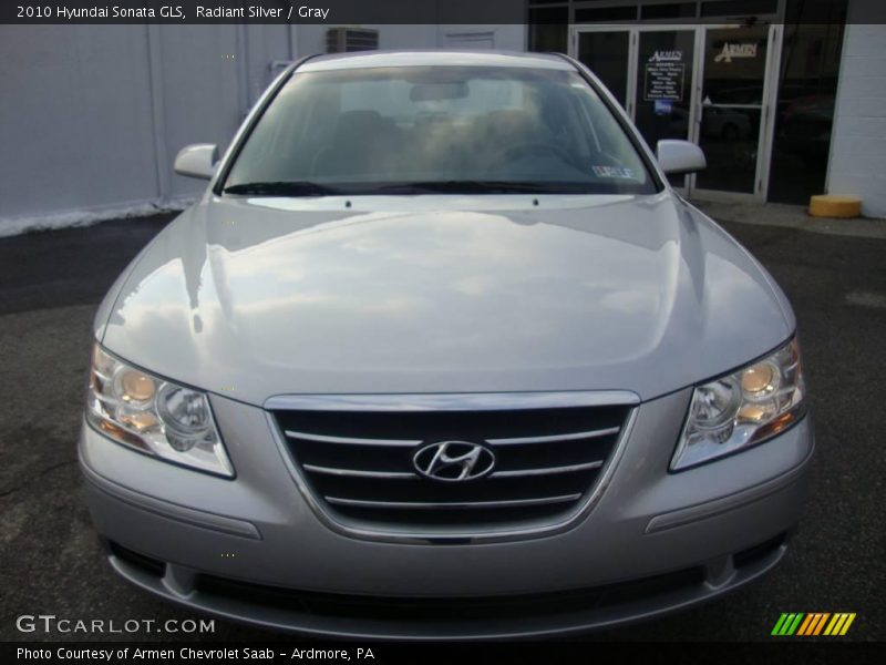 Radiant Silver / Gray 2010 Hyundai Sonata GLS