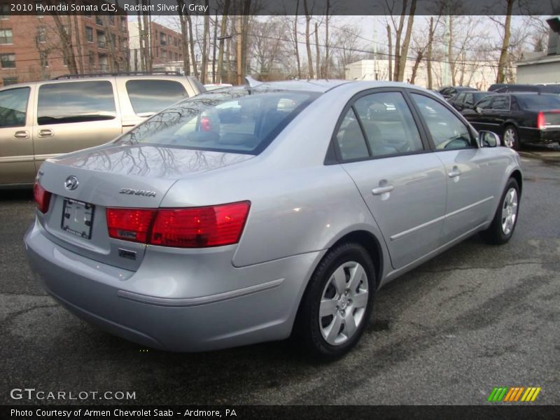 Radiant Silver / Gray 2010 Hyundai Sonata GLS