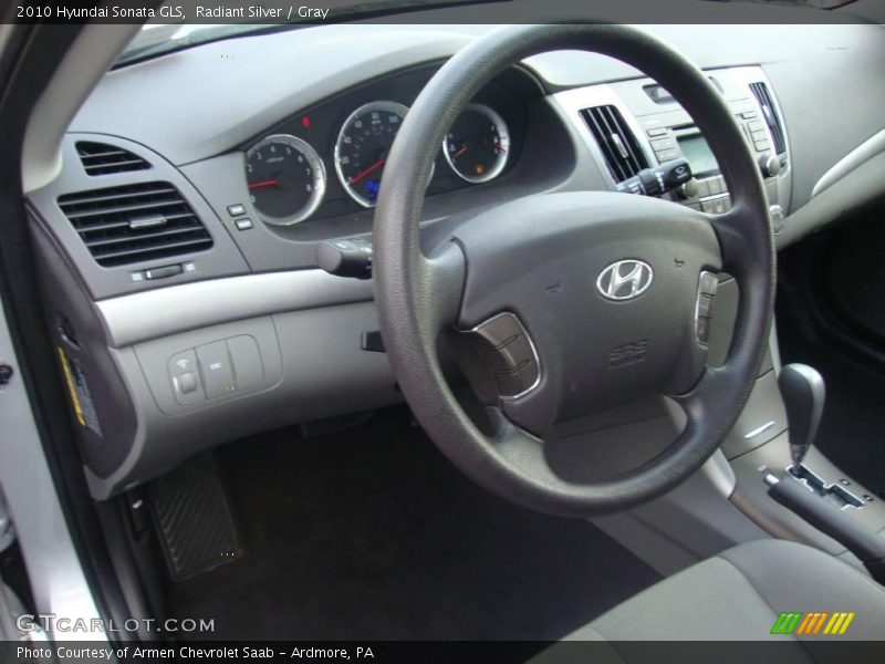 Radiant Silver / Gray 2010 Hyundai Sonata GLS