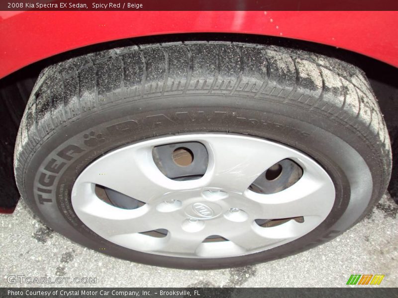 Spicy Red / Beige 2008 Kia Spectra EX Sedan