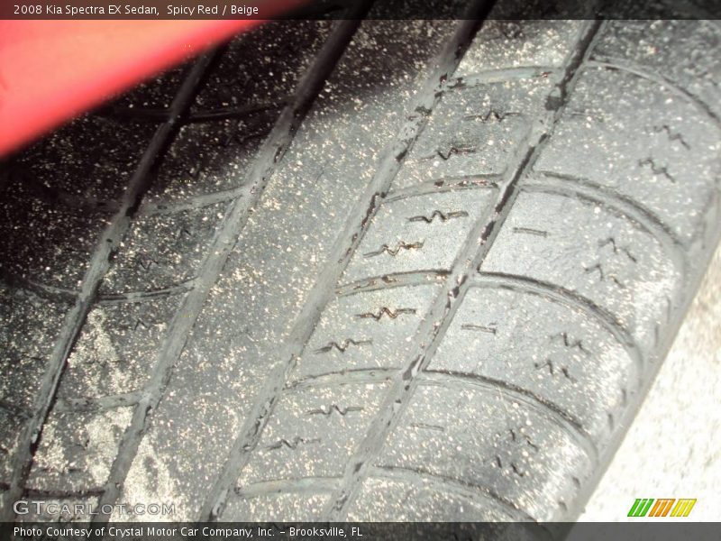Spicy Red / Beige 2008 Kia Spectra EX Sedan