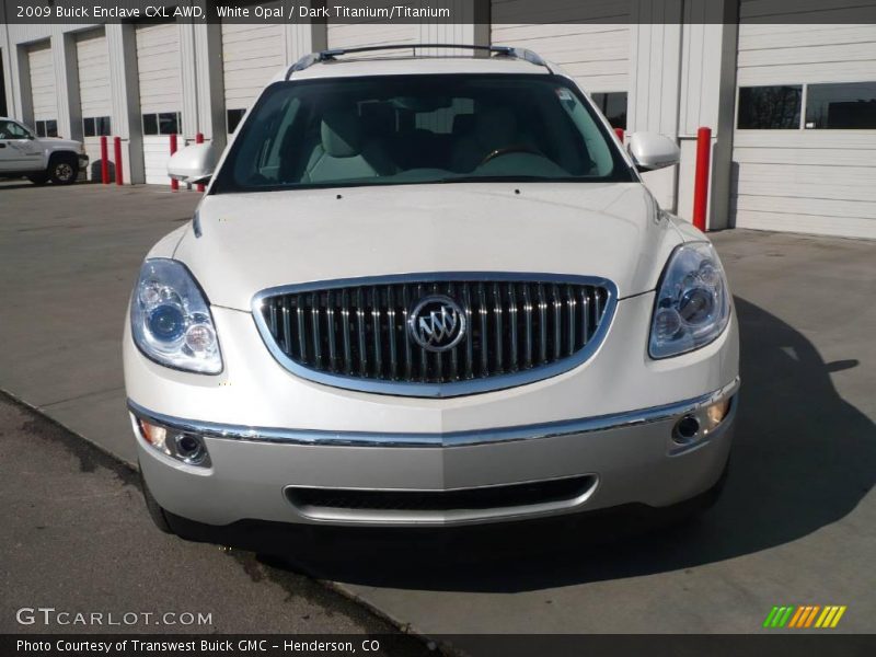 White Opal / Dark Titanium/Titanium 2009 Buick Enclave CXL AWD
