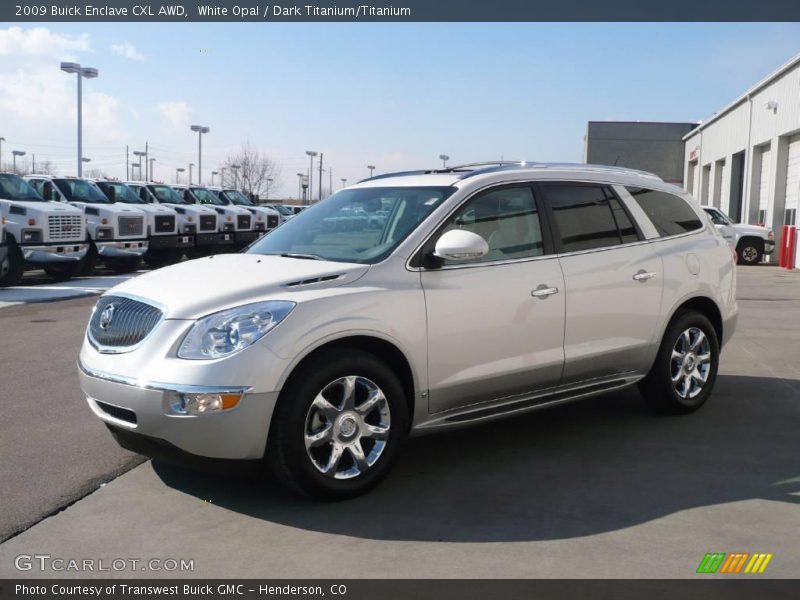 White Opal / Dark Titanium/Titanium 2009 Buick Enclave CXL AWD