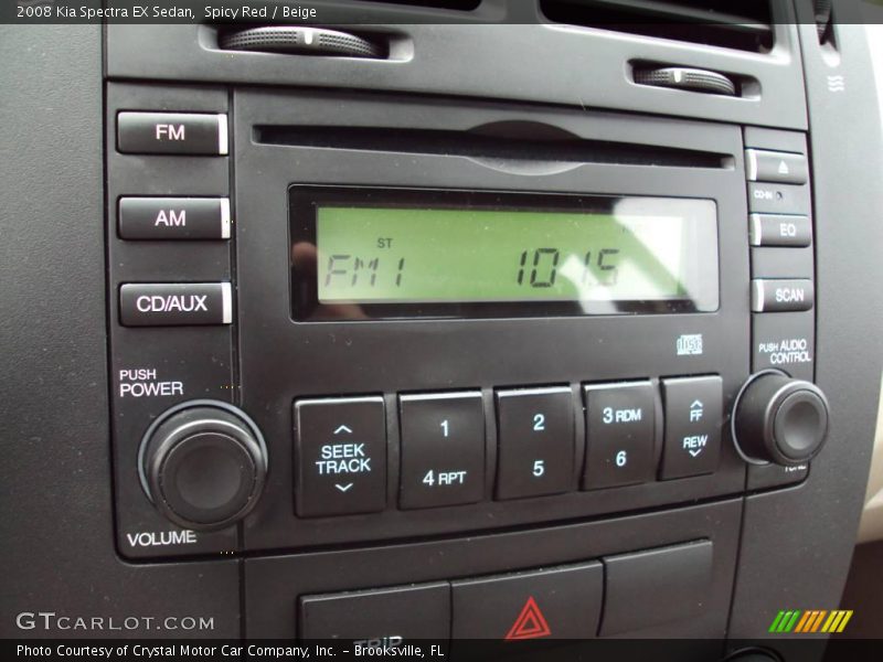 Spicy Red / Beige 2008 Kia Spectra EX Sedan