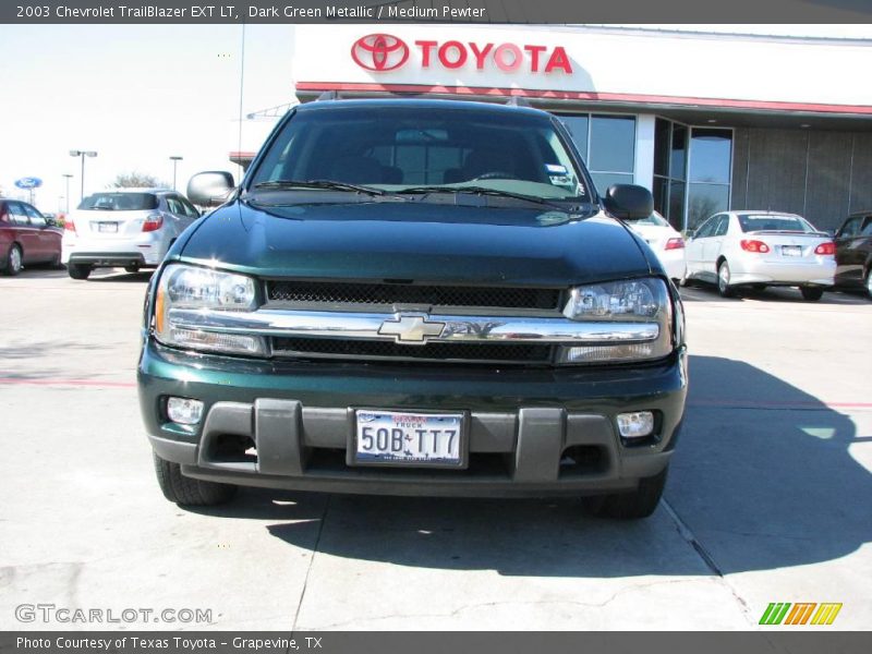 Dark Green Metallic / Medium Pewter 2003 Chevrolet TrailBlazer EXT LT