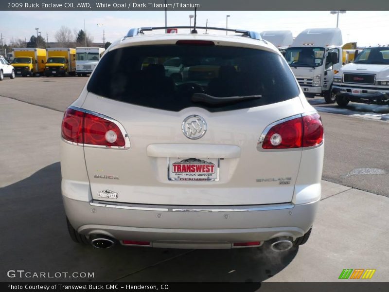 White Opal / Dark Titanium/Titanium 2009 Buick Enclave CXL AWD