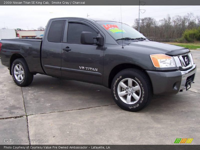 Smoke Gray / Charcoal 2009 Nissan Titan SE King Cab
