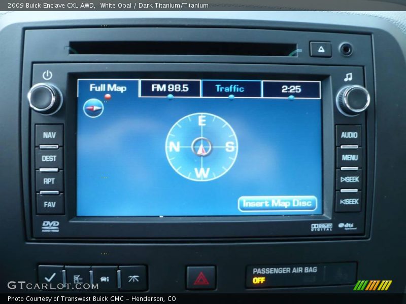 White Opal / Dark Titanium/Titanium 2009 Buick Enclave CXL AWD