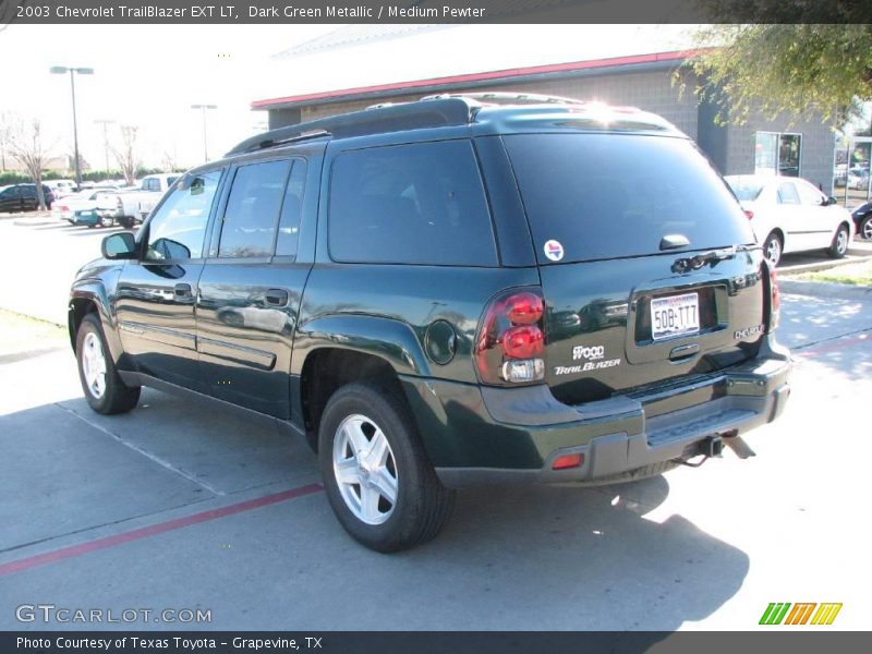 Dark Green Metallic / Medium Pewter 2003 Chevrolet TrailBlazer EXT LT