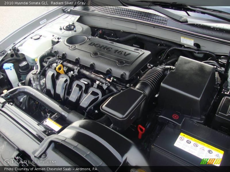 Radiant Silver / Gray 2010 Hyundai Sonata GLS