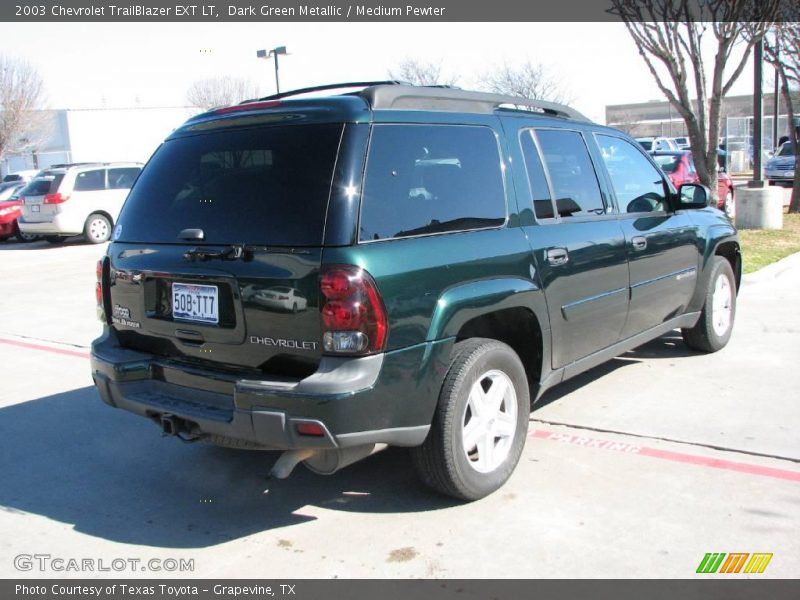 Dark Green Metallic / Medium Pewter 2003 Chevrolet TrailBlazer EXT LT