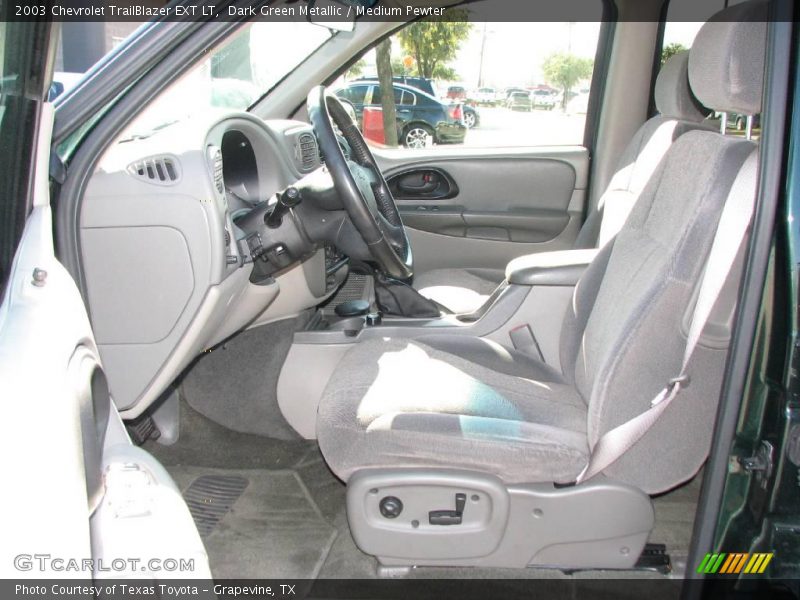 Dark Green Metallic / Medium Pewter 2003 Chevrolet TrailBlazer EXT LT