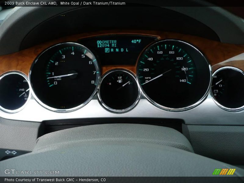 White Opal / Dark Titanium/Titanium 2009 Buick Enclave CXL AWD