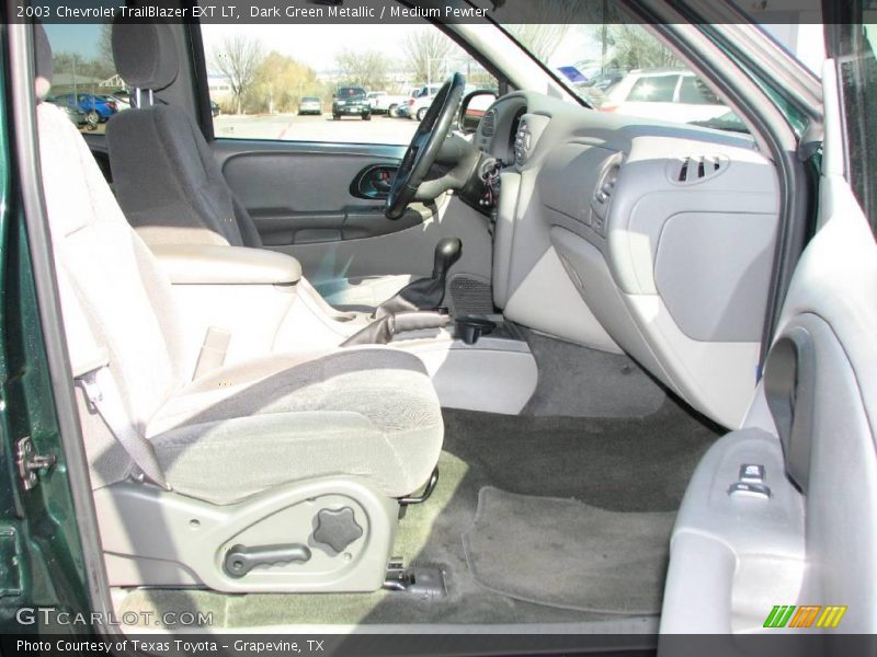 Dark Green Metallic / Medium Pewter 2003 Chevrolet TrailBlazer EXT LT