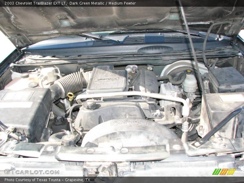 Dark Green Metallic / Medium Pewter 2003 Chevrolet TrailBlazer EXT LT