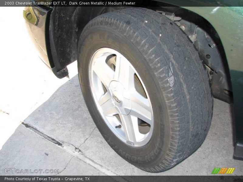 Dark Green Metallic / Medium Pewter 2003 Chevrolet TrailBlazer EXT LT